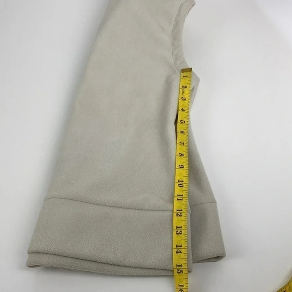 Bench beige cream white fleece High collar high neck fuzzy vest size medium - Picture 11 of 14